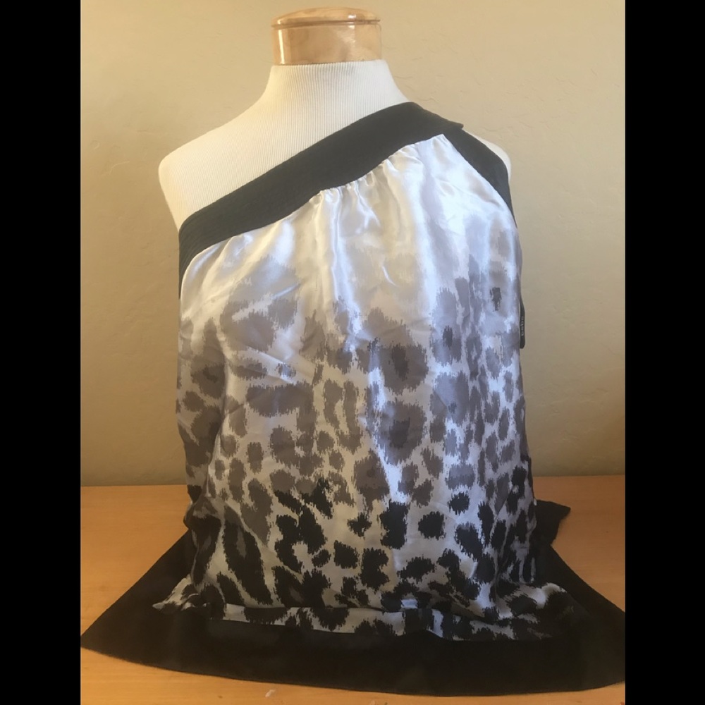 Bebe One Shoulder Top Womens Size Large